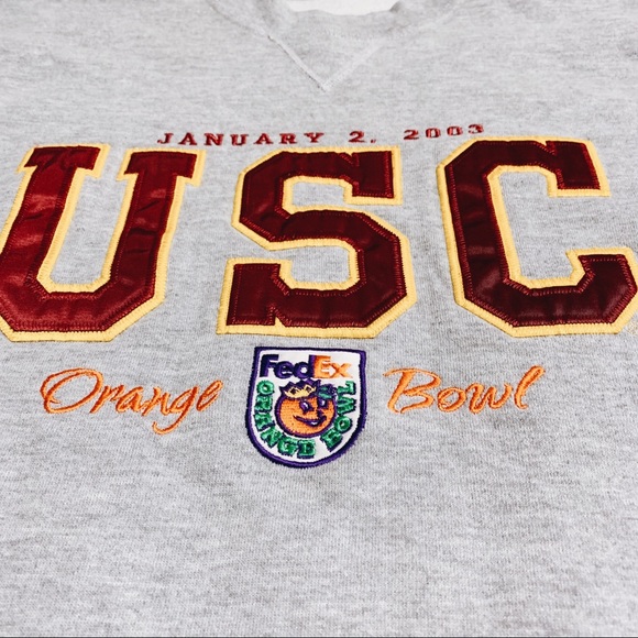 USC Orange Bowl 2003 Russell Embroidered Crew L - Picture 5 of 8